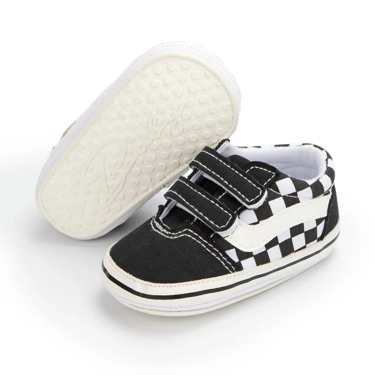 Chaussures Bébé Toile Unisexe Semelle Antidérapante – Sneakers Premiers Pas Garçon Fille Casual