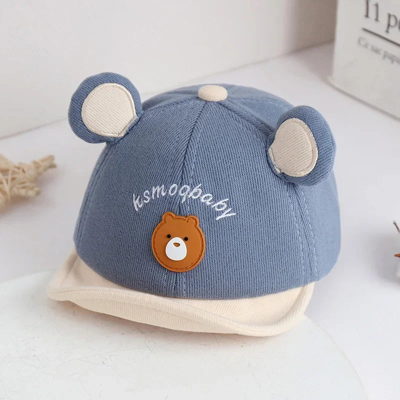 Casquette Bébé Ourson – Chapeau de Soleil Mignon pour Garçon et Fille