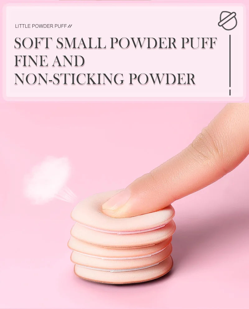 Mini Éponges Doigt Puff Maquillage – Lot 50 ou 100 Pcs | Fond de Teint & Correcteur Air Cushion Sec & Humide