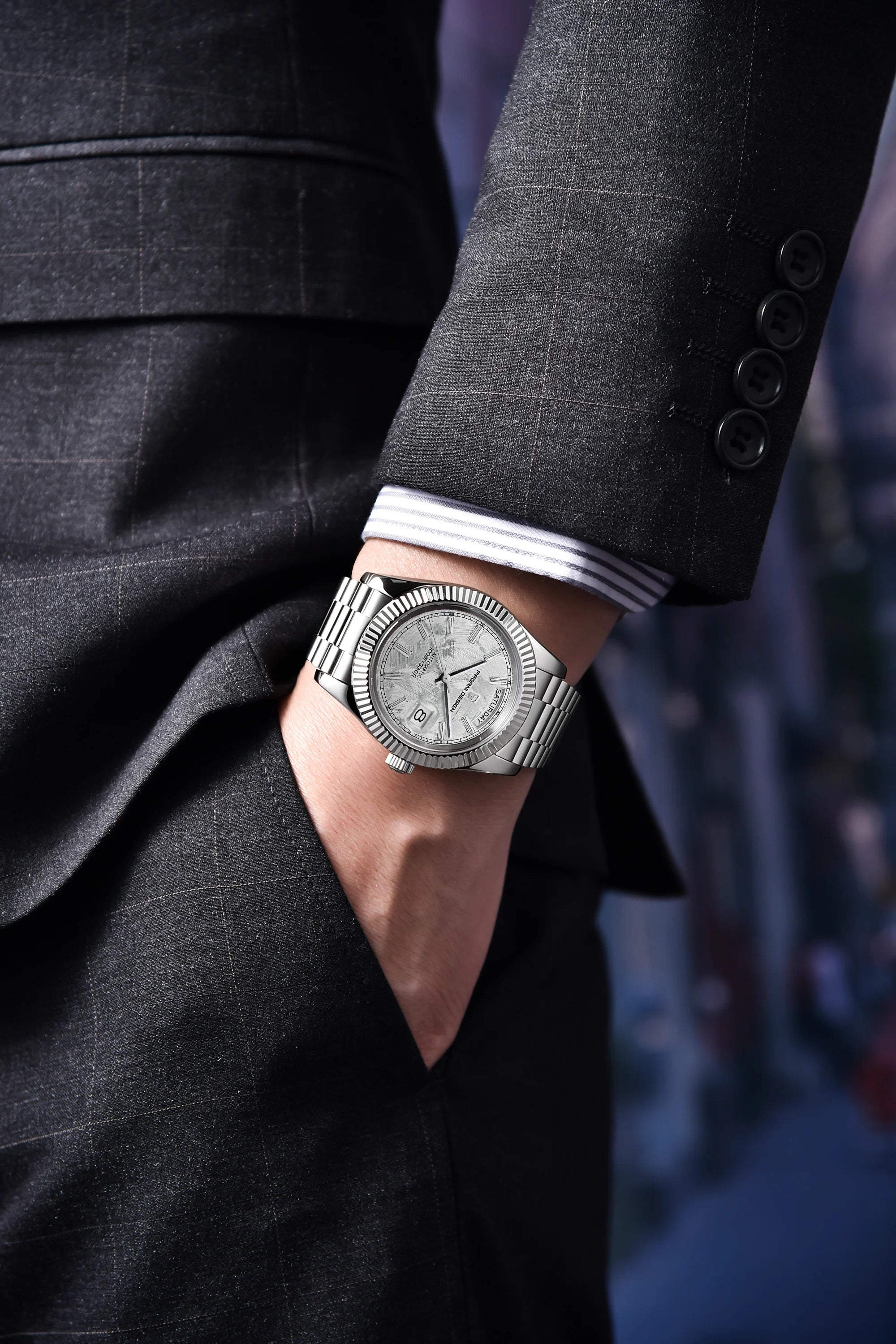 PAGANI DESIGN DD40 2026 Montre Automatique Homme – Verre Saphir AR, Mécanique, Acier Inoxydable | Montre Luxe Homme