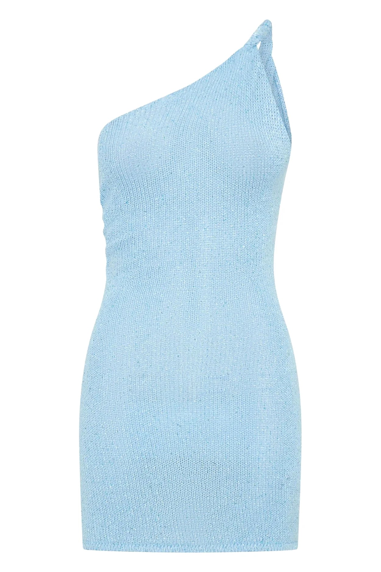 Robe Mini Tricotée Femme Une Épaule Col Halter Sexy Plage Soirée – Pareo Maillot Cover Up Chic Été | Mode Beachwear