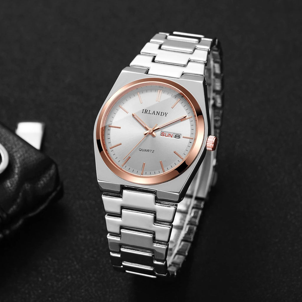 Montre Homme Luxe Business Quartz Calendrier – Élégante Fashion Casual