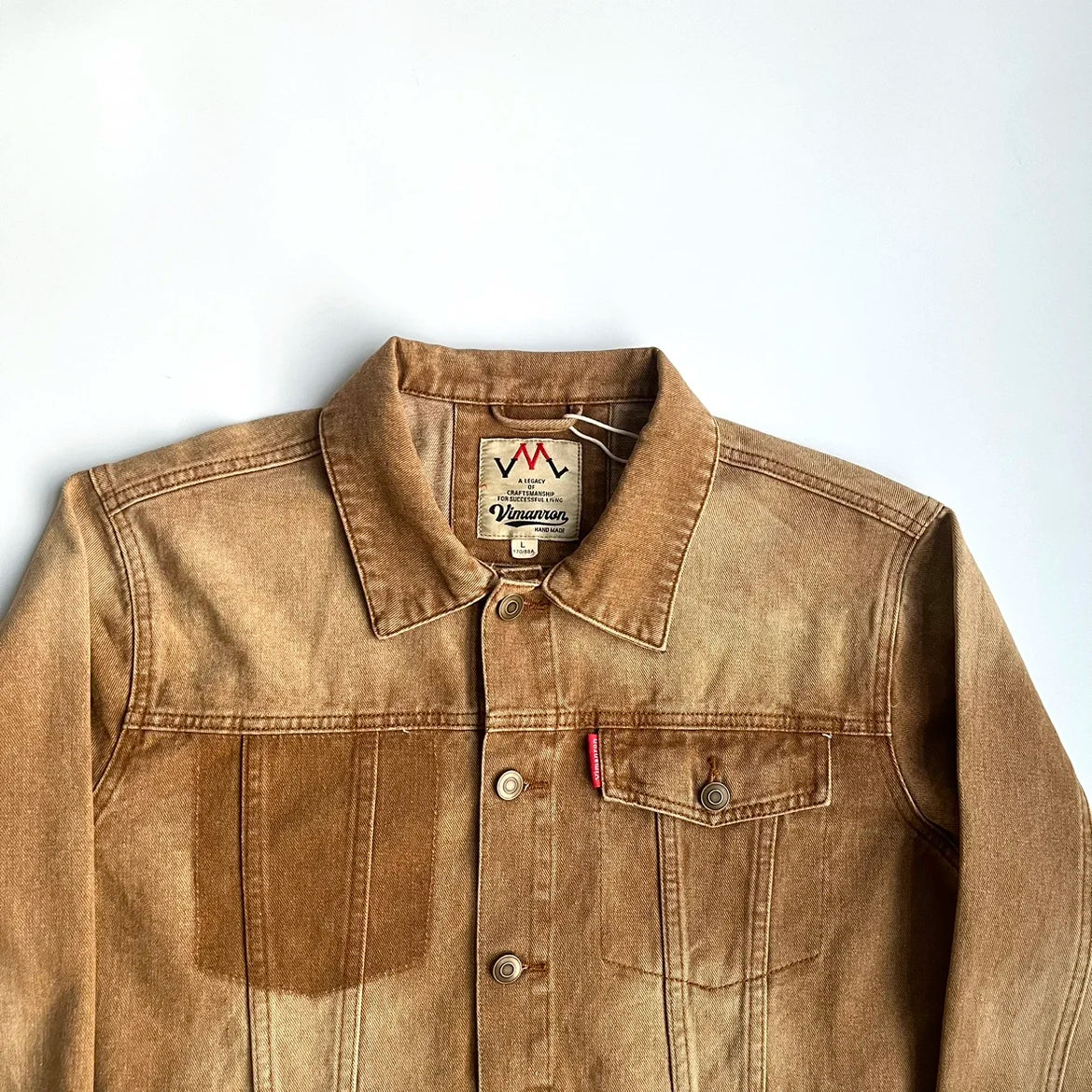 Vintage Jeansjacke Baumwolle 100% Herren Loose – Denim Americana Frühling Herbst