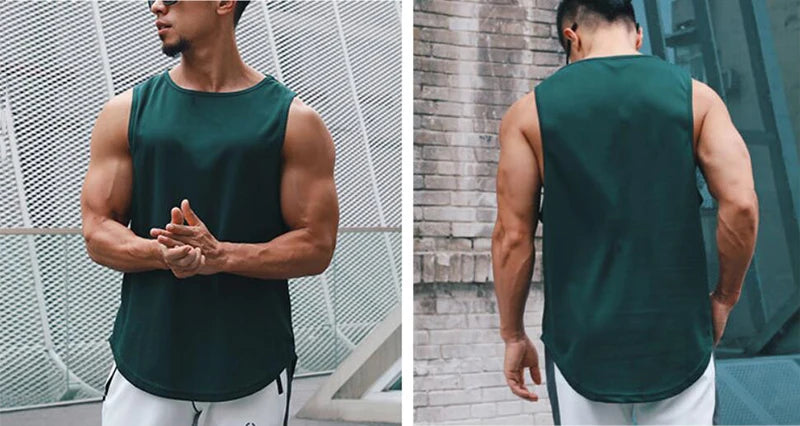 Débardeur Sport Homme Sans Manches Imprimé – Séchage Rapide & Respirant | Gym, Basketball & Fitness | Tank Top Été