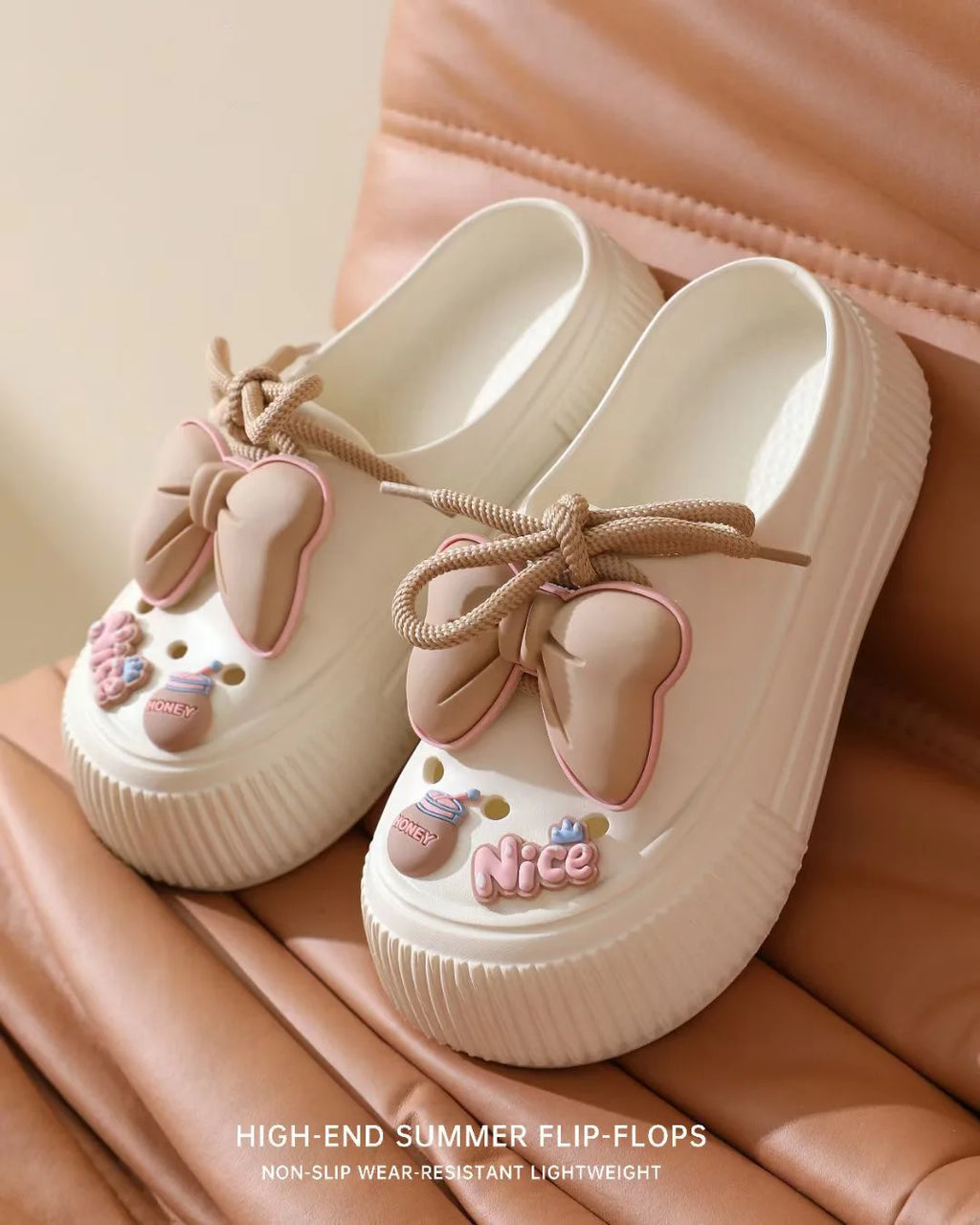 Sandales DIY Plateforme EVA Fleurs Plage 2025 – Semelle Épaisse Anti-Glisse Jardin Clogs