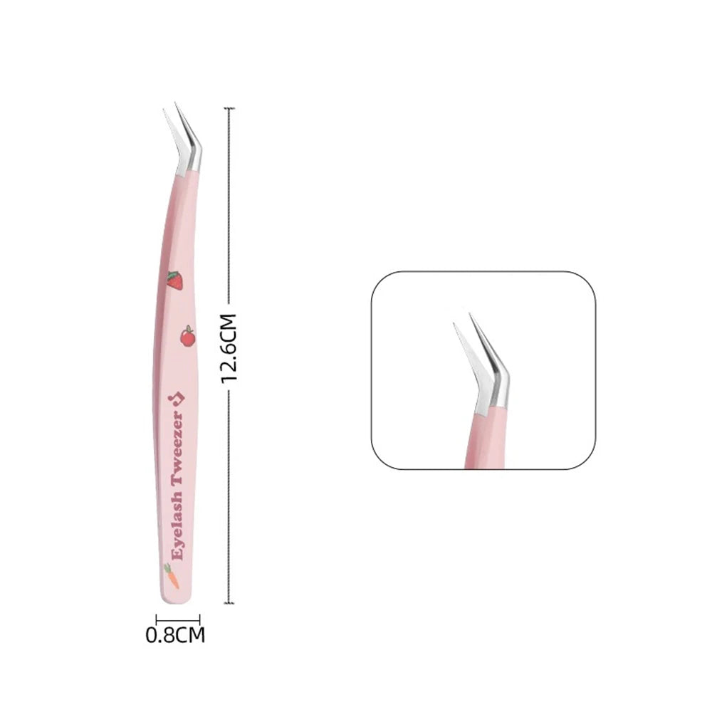 Pinces Extension Cils Inox – Outil Pose Cils & Nail Art | Ramasse-Strass