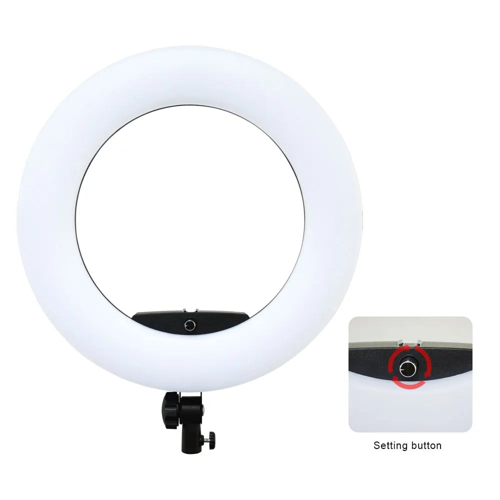 Anneau Lumineux LED 18 Pouces 96W Yidoblo FE480 avec Trépied – Bi-Couleur Studio Photo & Vidéo | Lampe Salon Beauté Maquillage Vlog