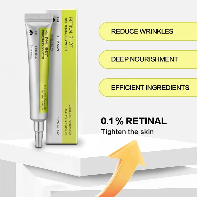 Crème Contour des Yeux Coréenne Rétinol – Anti-Rides, Cernes, Poches & Hydratation Intense