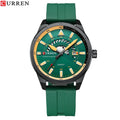 Montre Homme CURREN 8421 Quartz Fashion Calendrier Étanche Bracelet Silicone Sport Casual Business Élégante | Montre CURREN 8421 Quartz Sport Premium