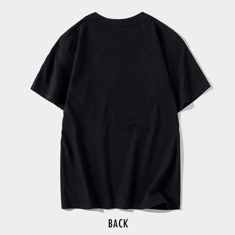 T-Shirt Homme 100% Coton Imprimé Chat Cool Loose Été Manches Courtes Col Rond Casual Tendance – Tee Graphique Félin Streetwear | Mode Homme Premium