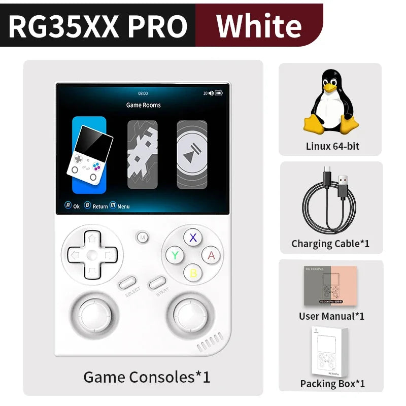 ANBERNIC RG35XX Pro Console de Jeu Portable Retro – Écran IPS 3.5'' | Linux WiFi PSP Gaming