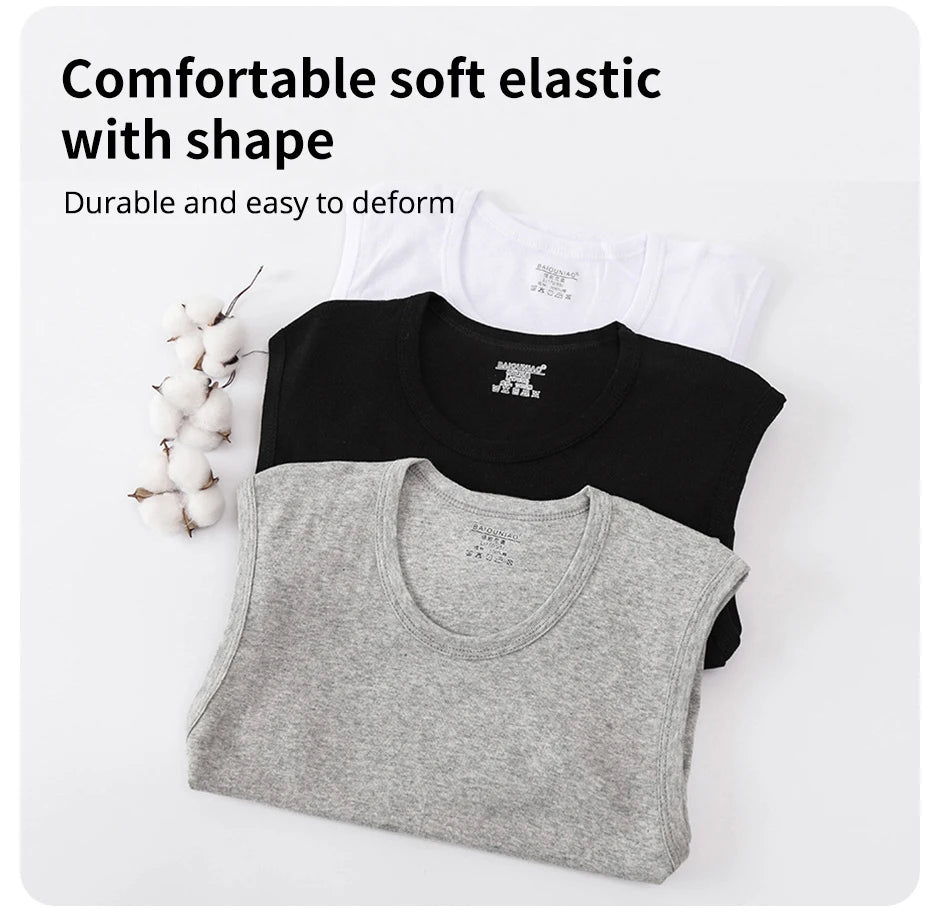 Débardeur Homme Coton Sans Manches Slim Sport Fitness Couleur Unie Larges Épaules Confortable Polyvalent Tendance Lot 1 ou 3 Pièces – Débardeur Sport Premium Coton Slim Sans Manches Fitness Couleur Unie | Mode Homme Sport Fitness Premium
