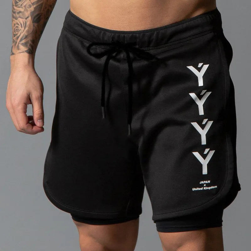 Short Sport Homme Double Couche Séchage Rapide – Respirant & Confortable | Running, Fitness & Entraînement Été