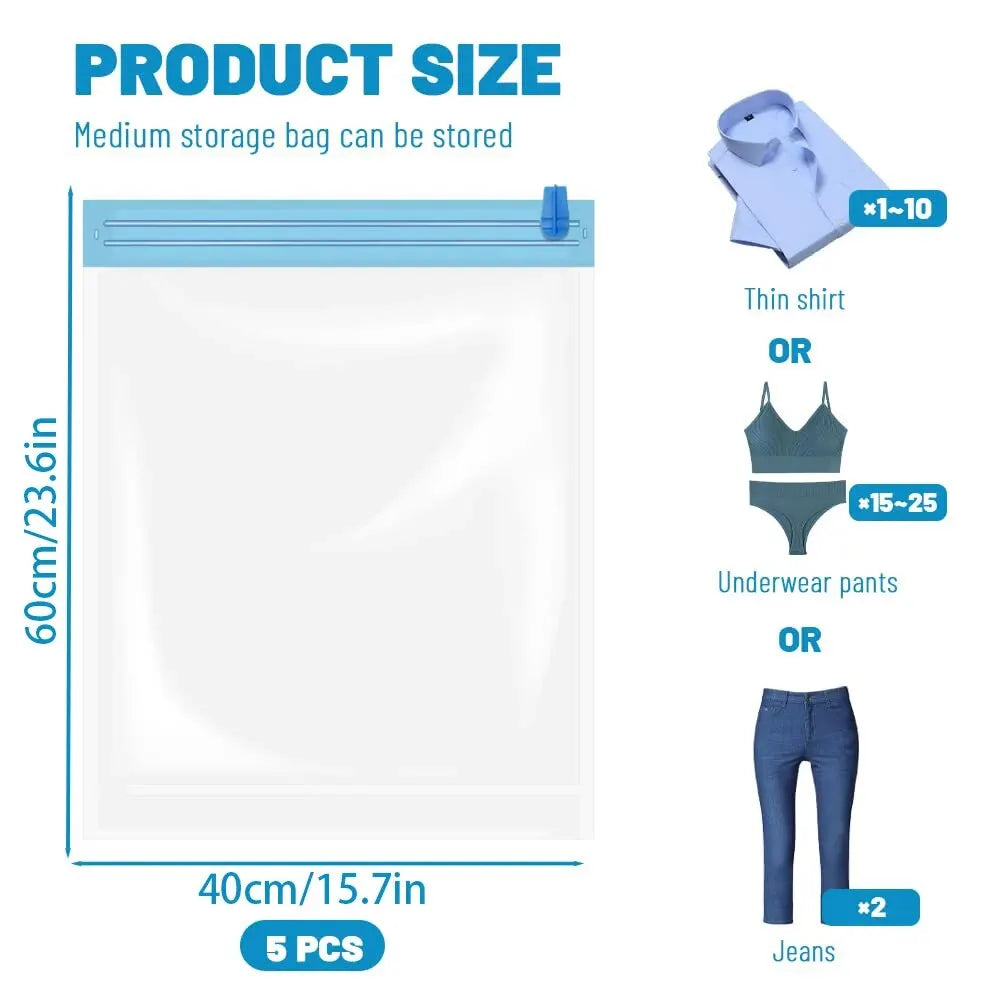Sacs de Rangement Compressibles Roll-Up – Organisateur Valise Voyage Croisière Maison