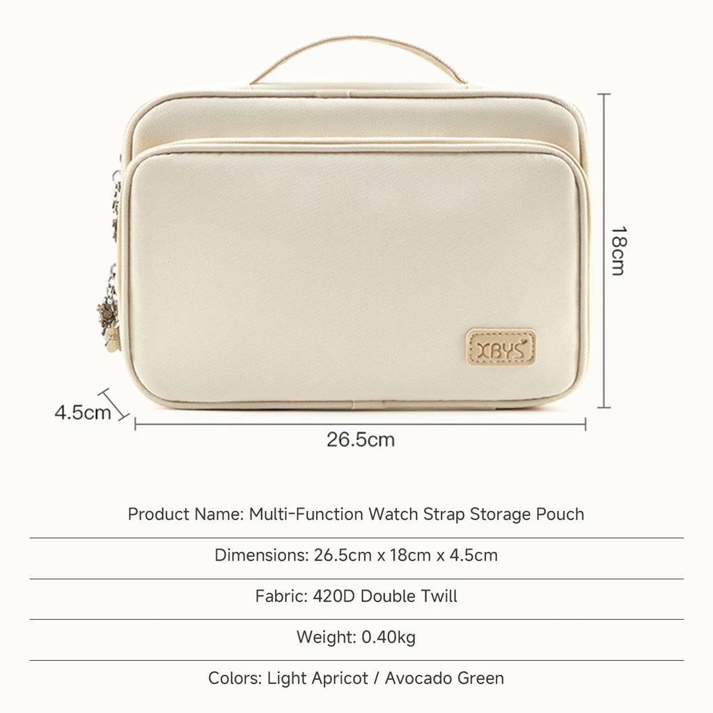 Sac Rangement Bracelets Montres Femme – Organisateur Maquillage Voyage Grande Capacité | Trousse Toilette Portable