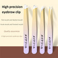 Set 4 Pinces à Épiler Multicolores - Précision Sourcils & Poils Incarns
