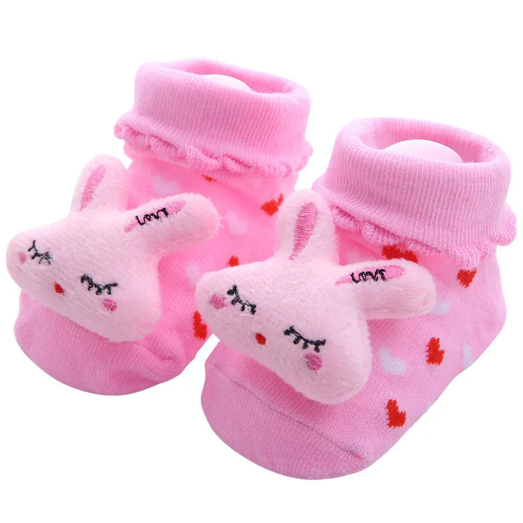 Chaussettes Bébé Unisexe Motifs Animaux Cartoon – Antidérapantes Nouveau-Né Toddler Cadeau Naissance