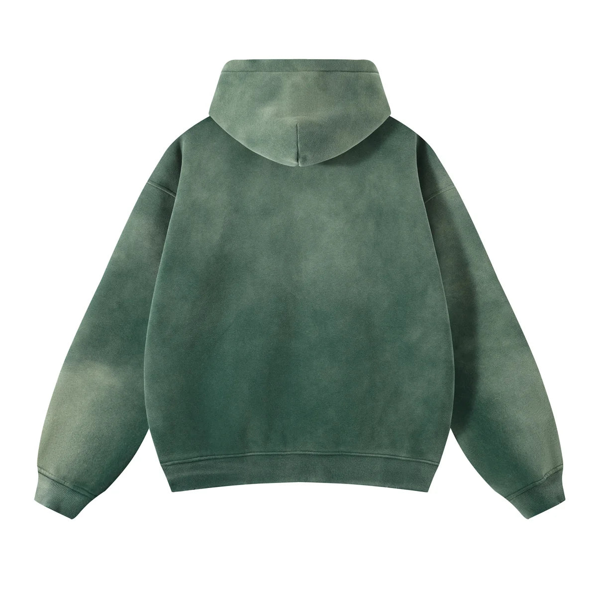 Hoodie Homme Oversize Zip Tie Dye Dégradé – Sweat Cardigan Peluche Loose Grande Taille Hiver | Mode Homme Premium