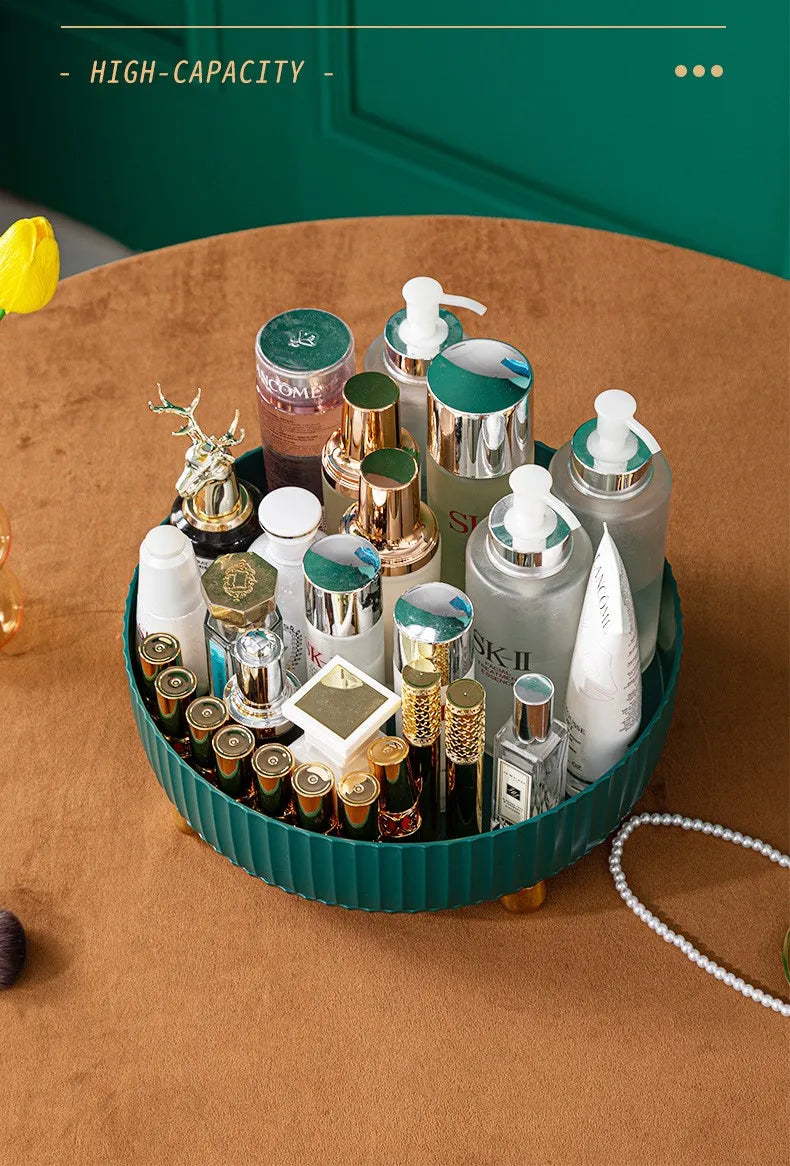 Organisateur 360° Rotatif Maquillage – Parfum Rouge à Lèvres Skincare Cosmétiques Cuisine
