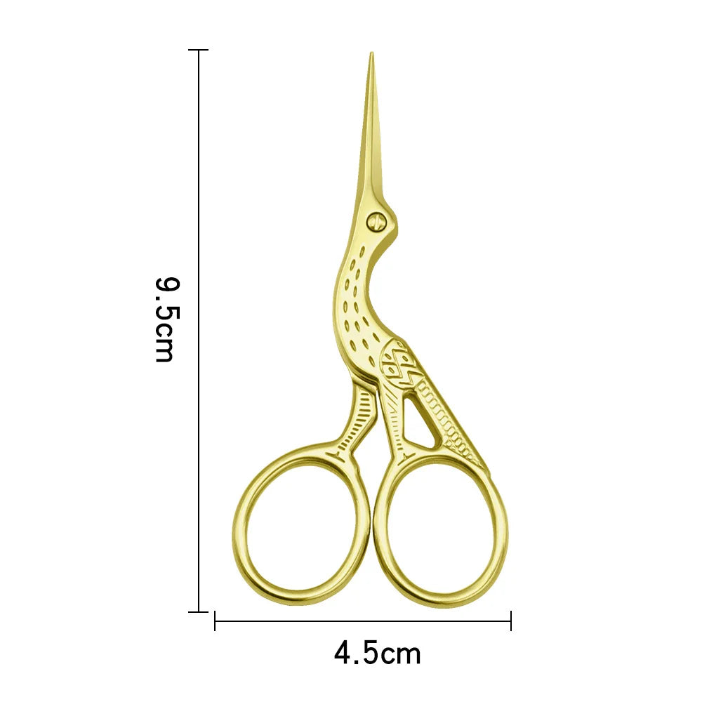 Ciseaux Maquillage Style Européen 9CM – Inox Professionnel | Sourcils, Poils de Nez & Manucure