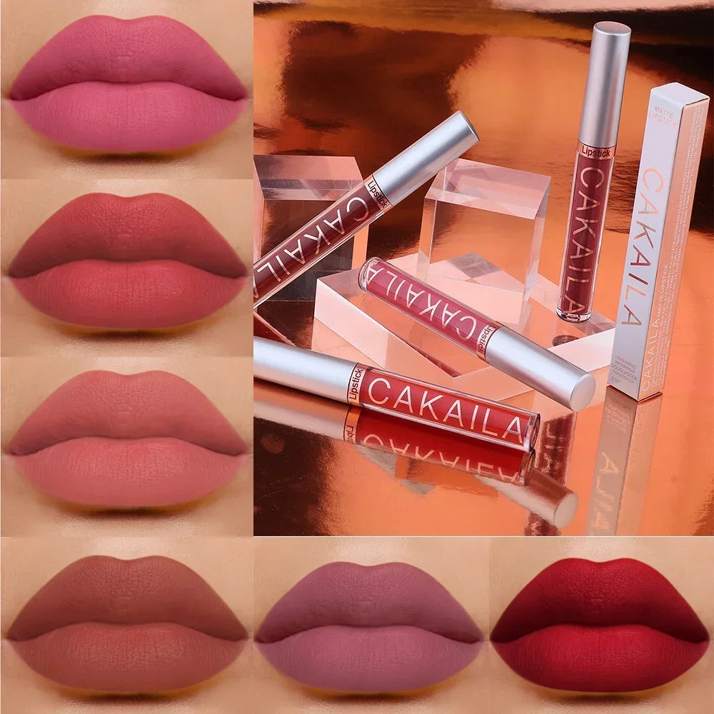 Gloss Velvet Mat Waterproof Longue Tenue – Texture Soyeuse & Hydratante | Cadeau Maquillage Femme