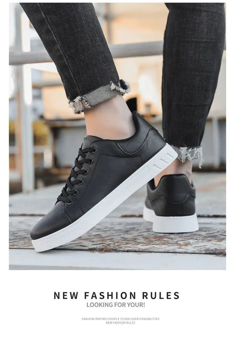 Chaussures Blanches Homme 4 Saisons Respirantes 2026 – Semelle Douce Casual Versatile