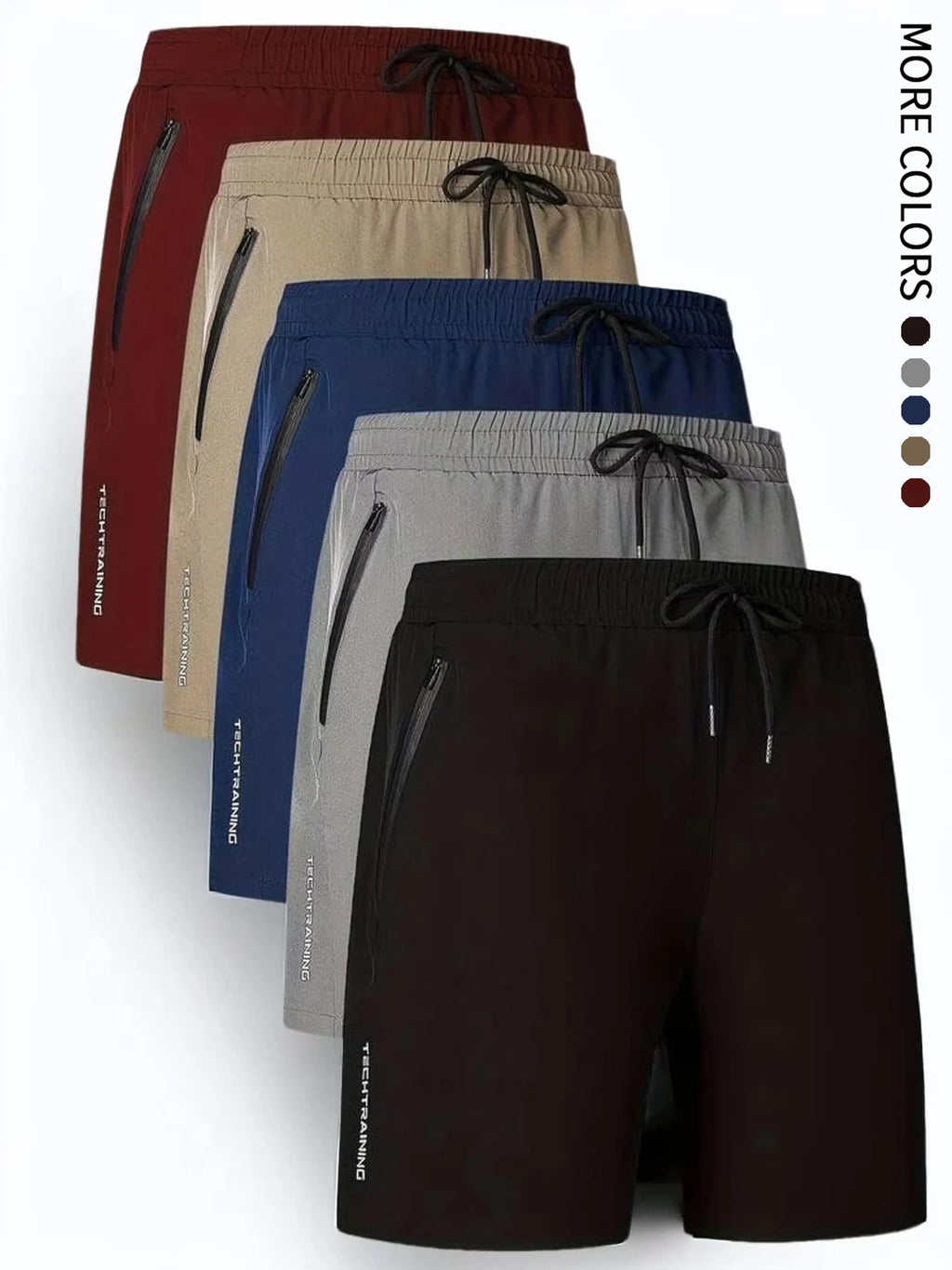 Short Homme 5-en-1 Multifonction Sport Natation Fitness Séchage Rapide Respirant Poches Zippées Cordon Ajustable Été Outdoor Plage Loisir – Short Premium Multifonction Sport | Mode Homme Sport Premium