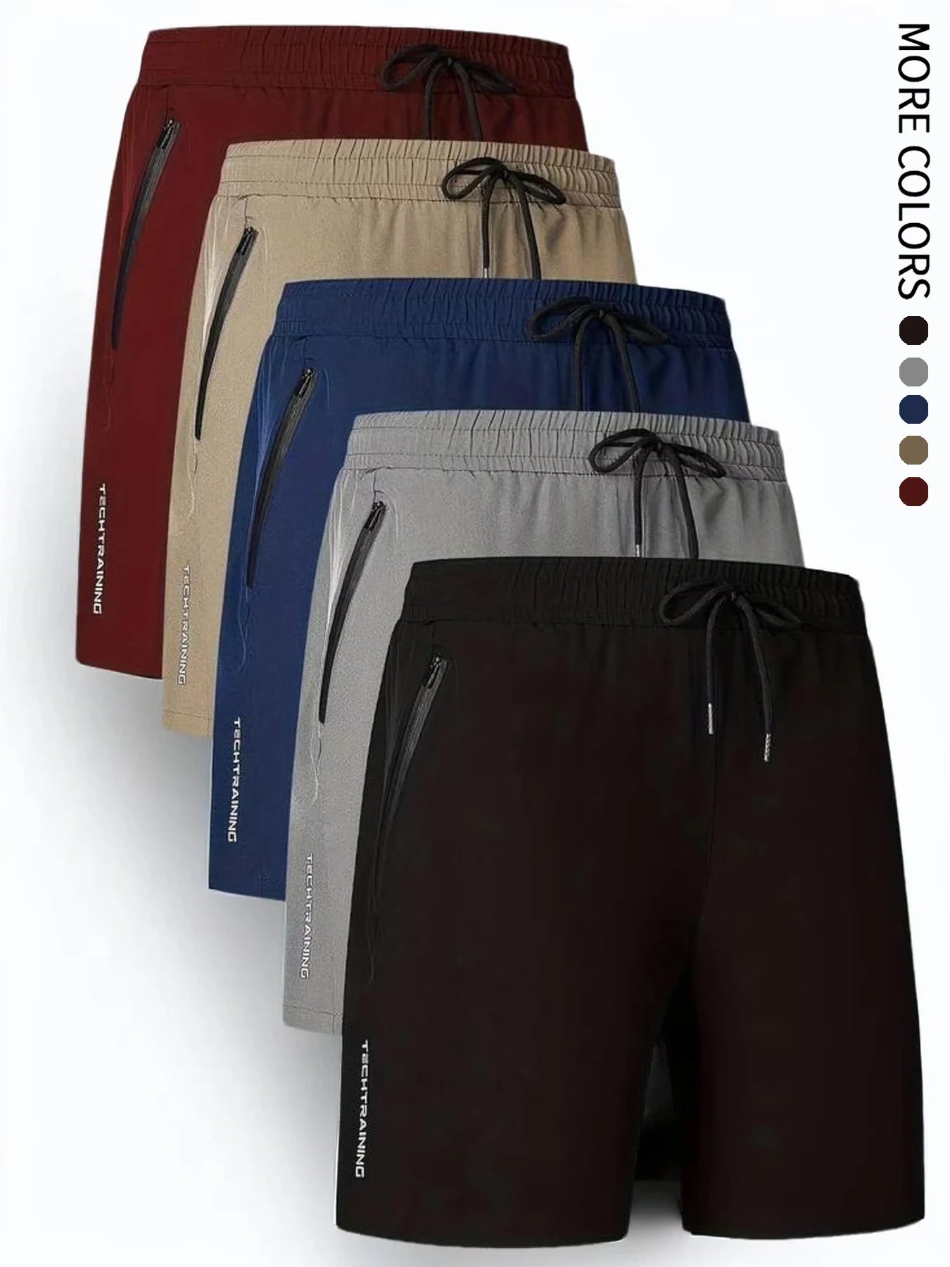 Short Homme 5-en-1 Multifonction Sport Natation Fitness Séchage Rapide Respirant Poches Zippées Cordon Ajustable Été Outdoor Plage Loisir – Short Premium Multifonction Sport | Mode Homme Sport Premium