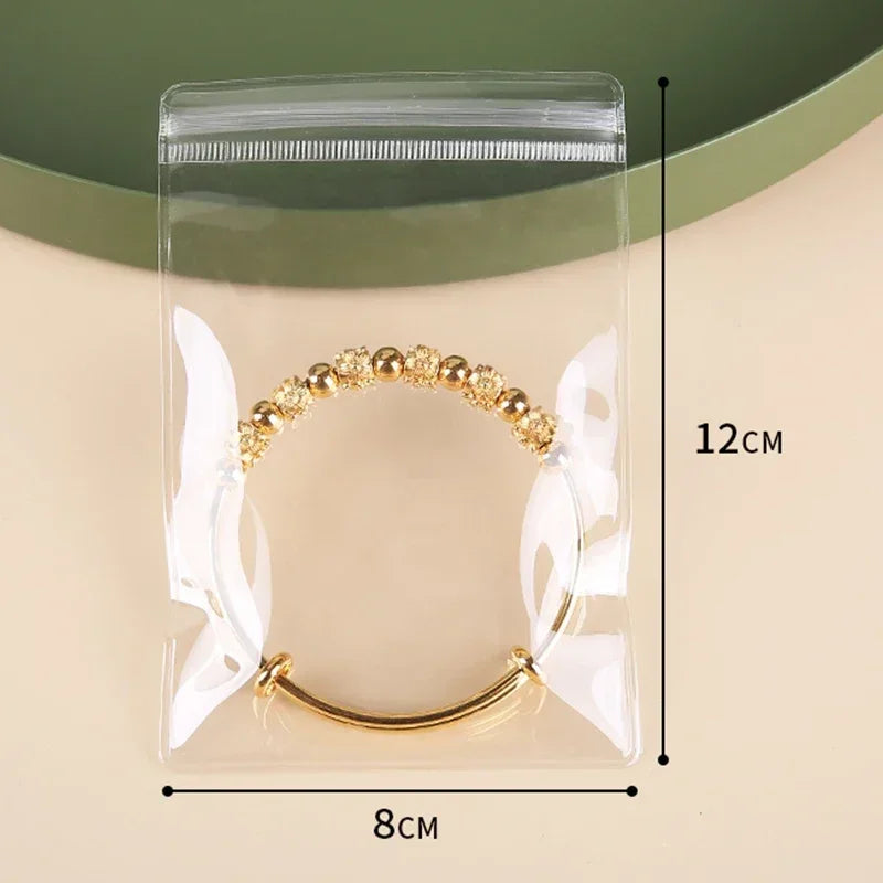Sachets PVC Transparents Anti-Oxydation Bijoux – Lot 10 à 50 pcs | Rangement Boucles d’Oreilles, Colliers, Pendentifs & Bracelets | Organiseur Bijoux