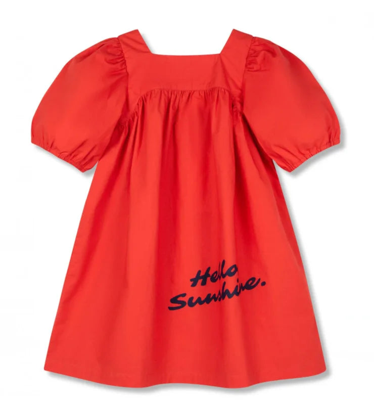 Robe Princesse Fille Été – Robe Enfant Florale Élégante 1-12 Ans Coton Polyester