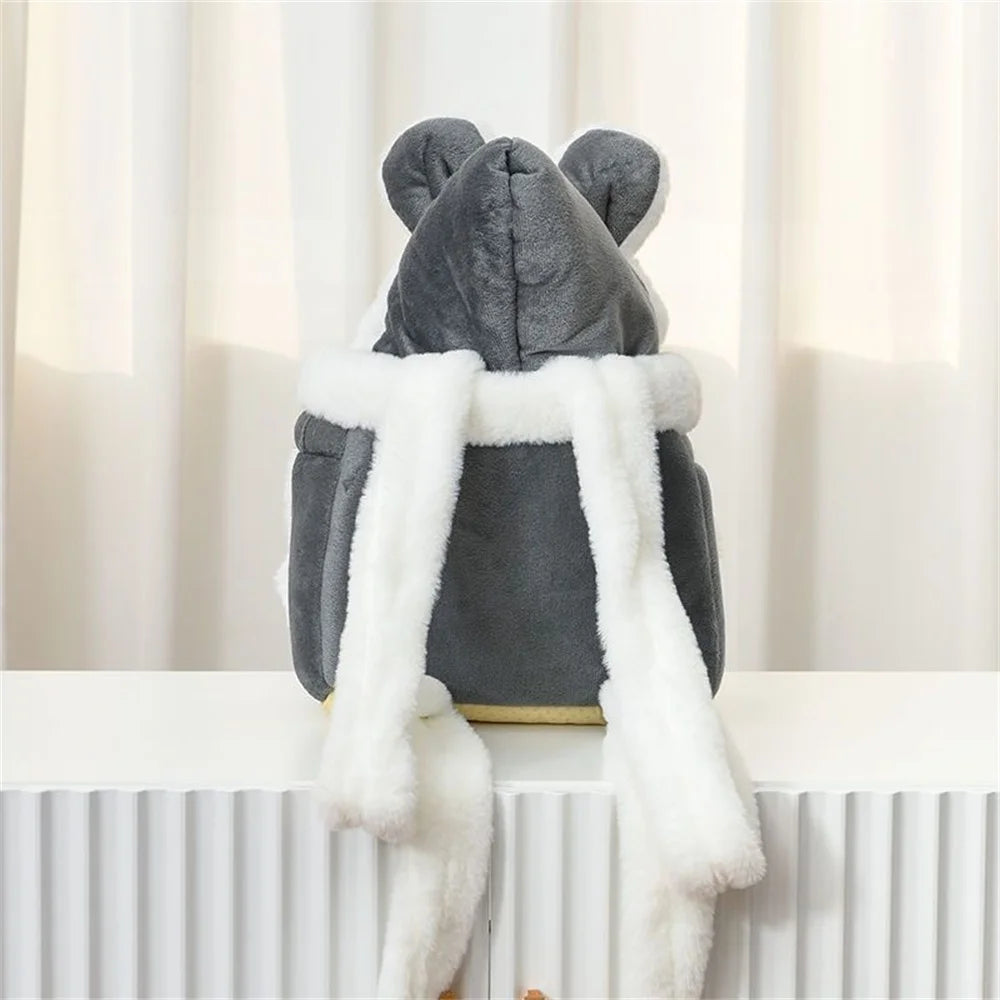 Sac à Dos Transport Chien Chat Hiver Chaud – Sac Porteur Chihuahua Yorkshire Petit Chien Voyage Outdoor