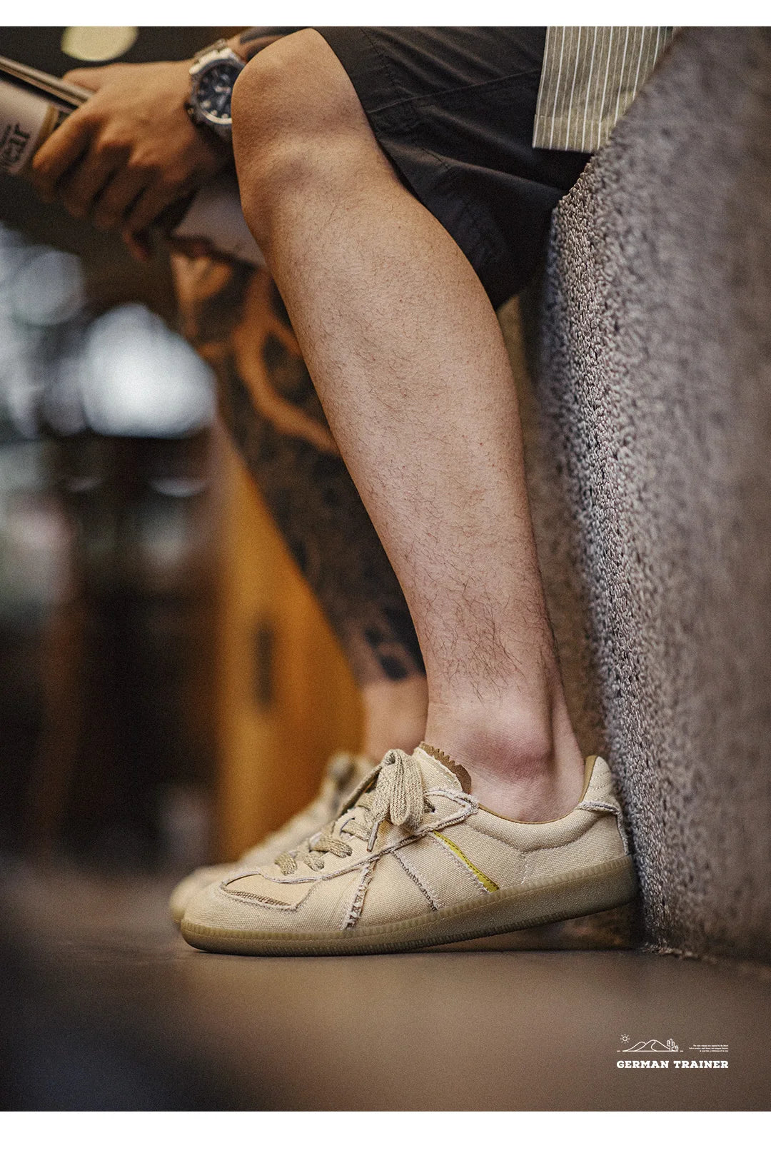 Maden Desert Dune Canvas Rétro Homme – Chaussures Sport Légères Semelle Douce Printemps Été