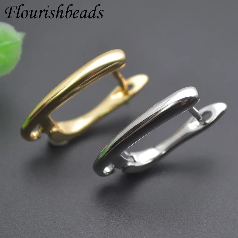 Ohrhaken Ohrringe 18k Gold Anlaufgeschützt Packung 30 Stk. – Glattes Premium-Finish | DIY Schmuck Zubehör für Hochzeit, Weihnachten & Bastelarbeiten