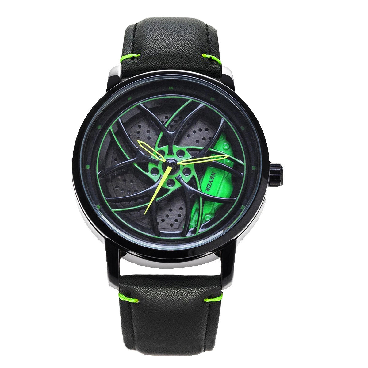 Montre Homme UTHAI CQ323 Squelette Roue Tournante Quartz – Design Unique Cool Cadeau