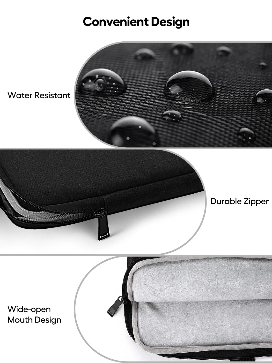 UPERFECT Housse 19.5'' – Sac Transport Moniteur Portable, Laptop & Tablette | Grande Poche Zipper & Poignée