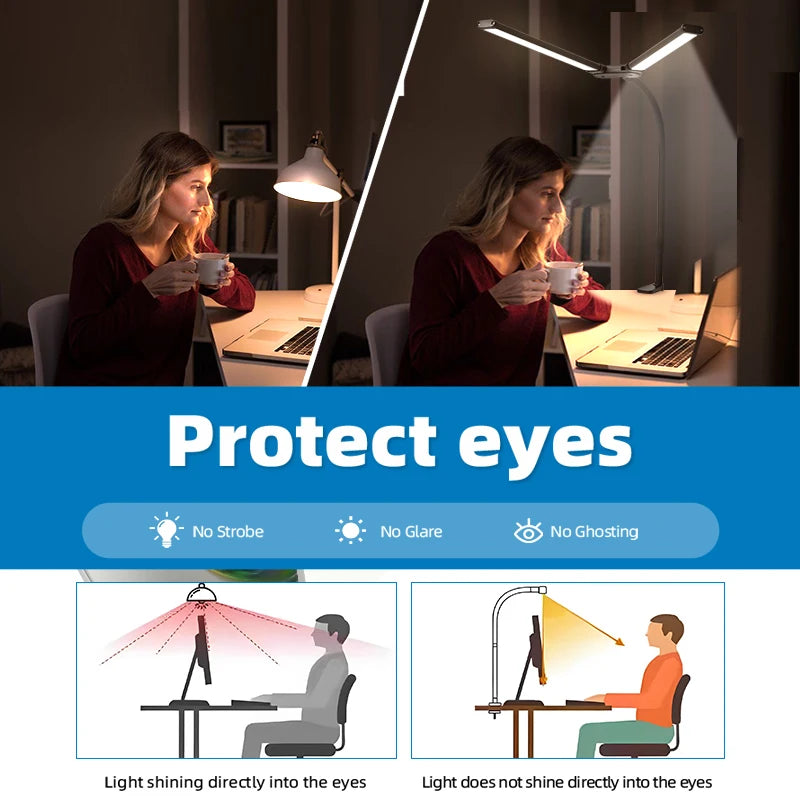 Barre LED Moniteur – Lampe Bureau Dimmable Accroche Écran | Éclairage Laptop & Office Sans Éblouissement