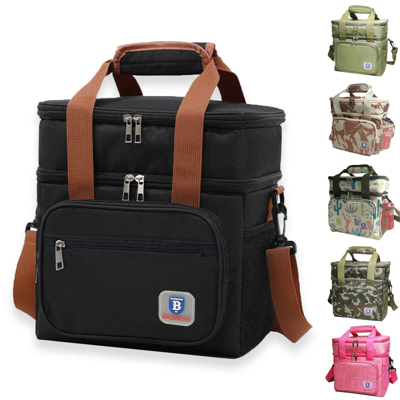 Sac Repas Isotherme – Lunch Bag Pique-Nique Camping Travail École Anti-Fuite Bandoulière
