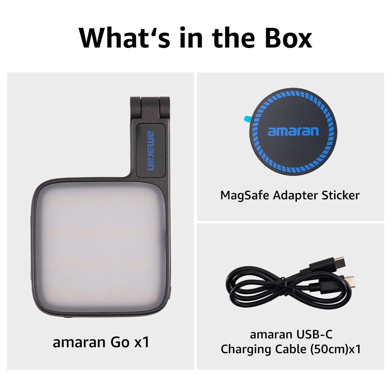 Lampe Selfie Magnétique amaran Go – Rechargeable Portable avec Miroir | Maquillage, Vidéo & TikTok