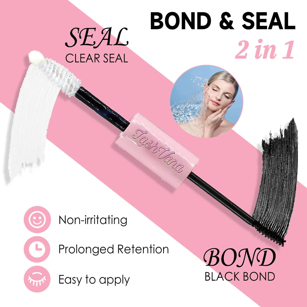 Kit Extension Cils DIY 200 Pcs – Clusters Lash Bond & Seal | Outils Collage Cils Accessoires Maquillage