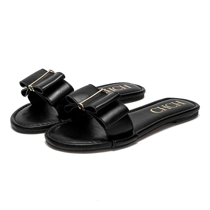 Mules PU Rouge Luxe Plate Femme 2025 – Chaussures Qualité Premium Nouvelle Collection