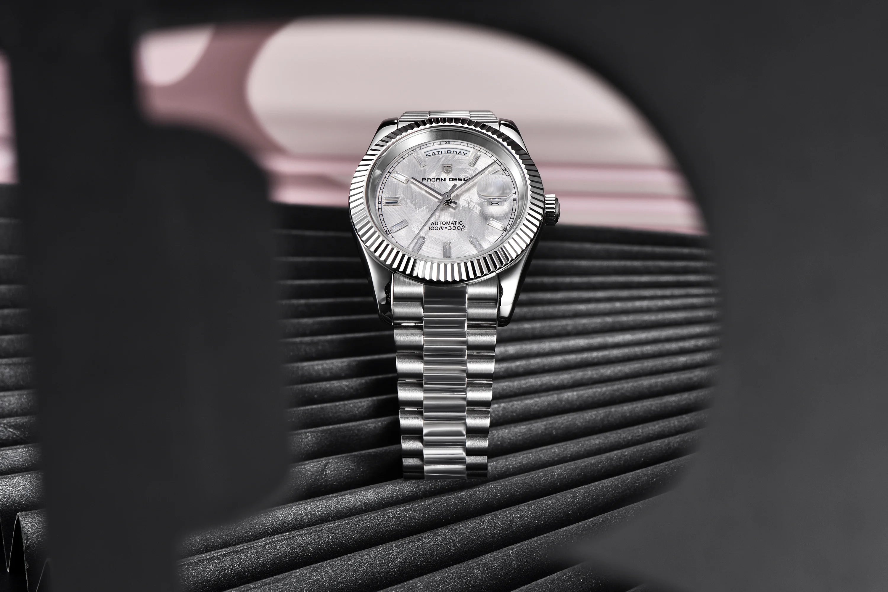 PAGANI DESIGN DD40 2026 Montre Automatique Homme – Verre Saphir AR, Mécanique, Acier Inoxydable | Montre Luxe Homme