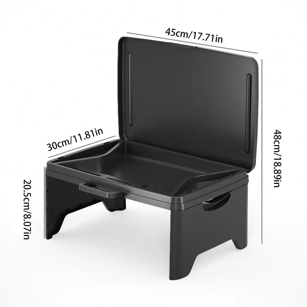 Bureau Pliable Voiture Multifonction – Plateau Laptop, Rangement Snack & Boisson, Table Lecture Enfant | Accessoire Voiture