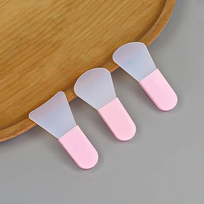 Set 3 Pinceaux Masque Visage en Silicone – Applicateur Argile, Boue & Crème | Outil Soin Visage DIY & Salon