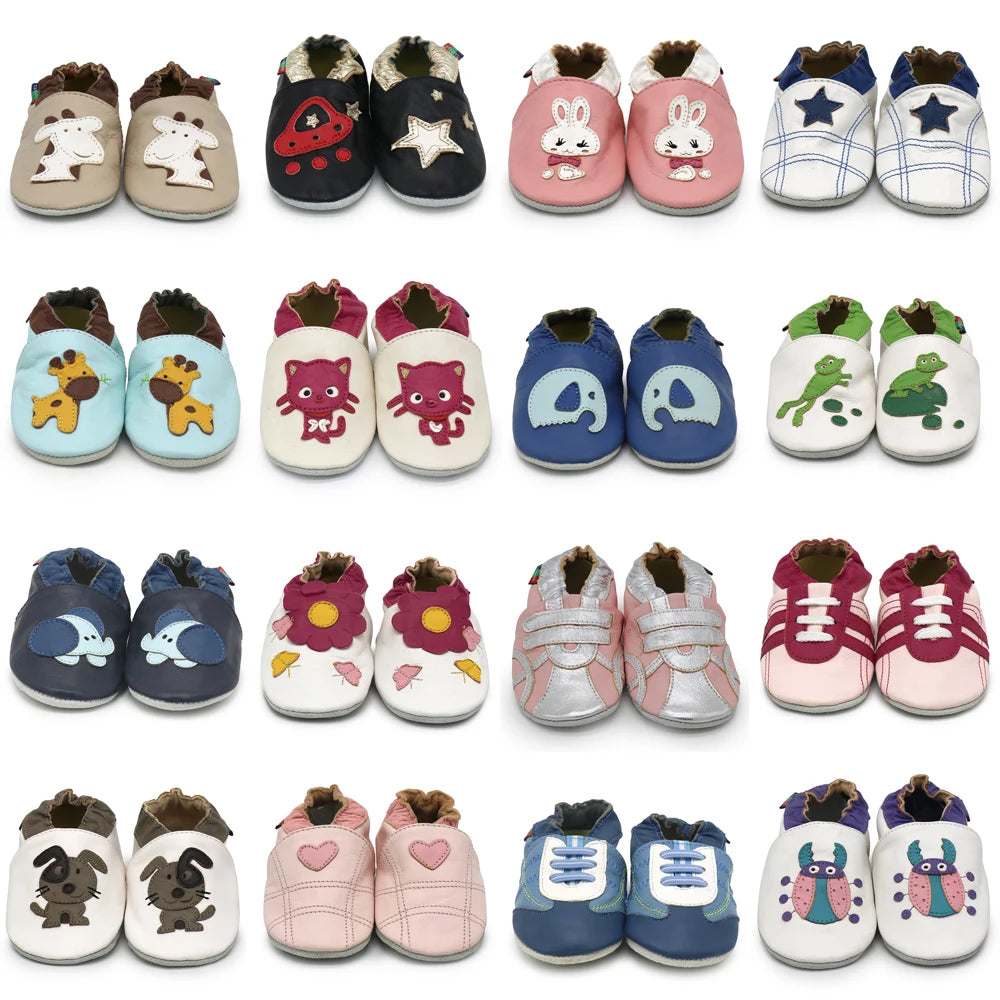 Chaussures Bébé Cuir Mouton Souple Antidérapantes – Premiers Pas Unisexe 0-24 Mois Carozoo