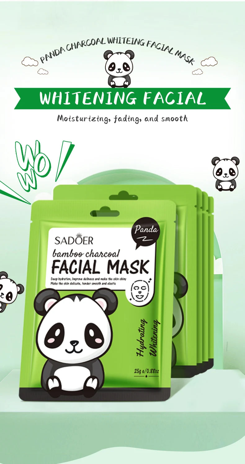 Masques Visage Fruits Frais SADOER – Lot de 5 | Hydratation, Éclat & Apaisement | Soin Peau Quotidien