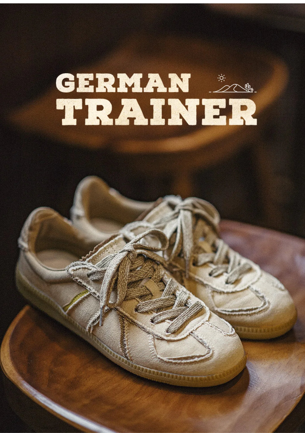 Maden Desert Dune Canvas Rétro Homme – Chaussures Sport Légères Semelle Douce Printemps Été