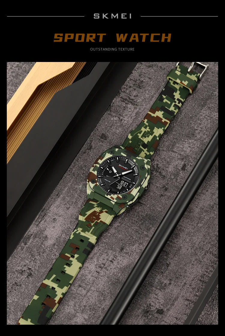 Montre Unisexe SKMEI Business Digital Quartz – Sport Étanche Multifonction Fashion