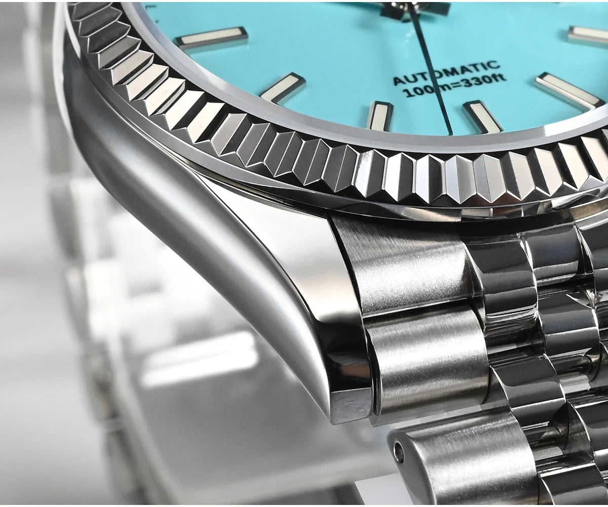Montre Homme Luxe San Martin 36.5mm Automatique Verre Saphir Étanche 100m BGW9 – Dress Watch Fashion