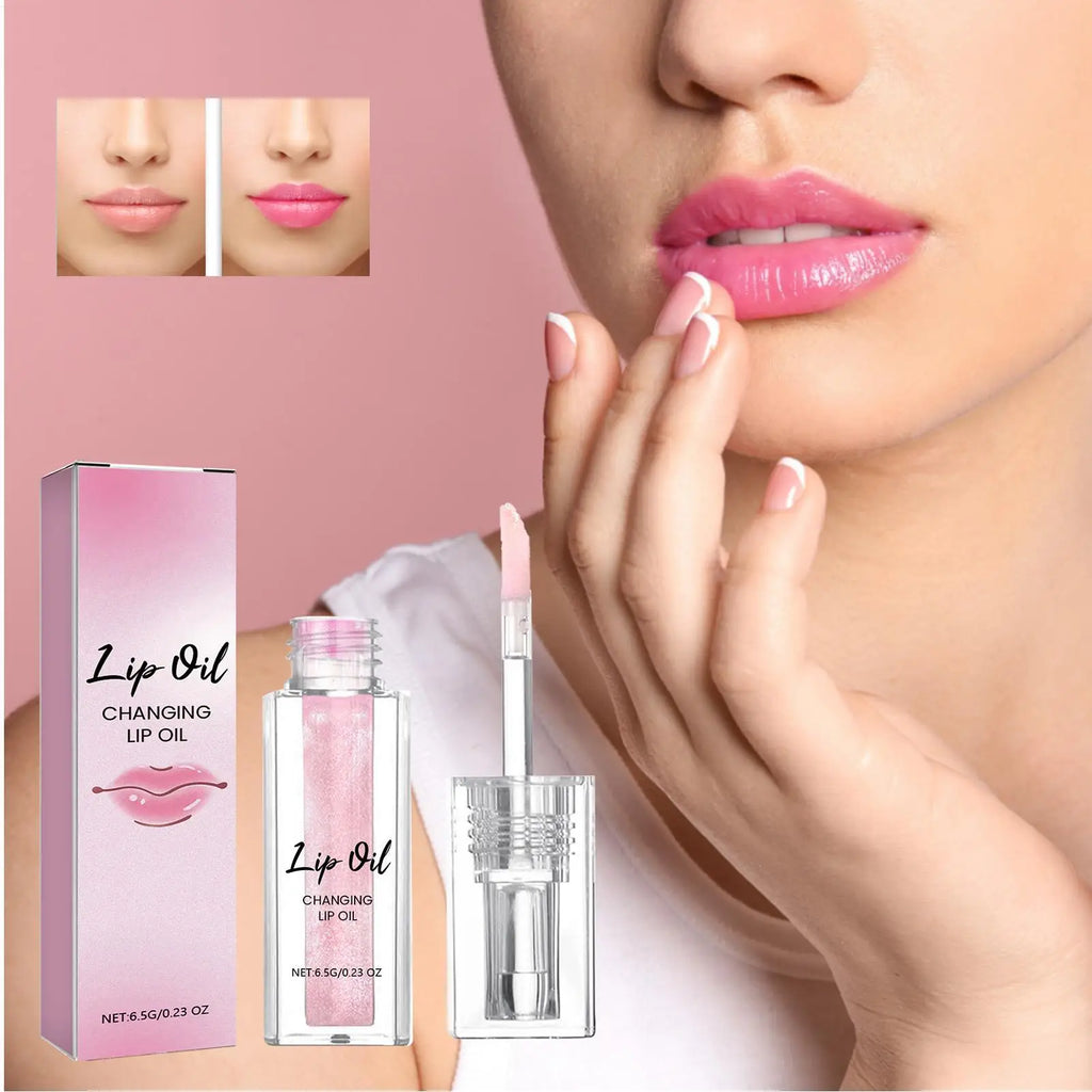 Huile à Lèvres Changeante de Couleur – Jelly Crystal Nacrée | Hydratante & Nourrissante