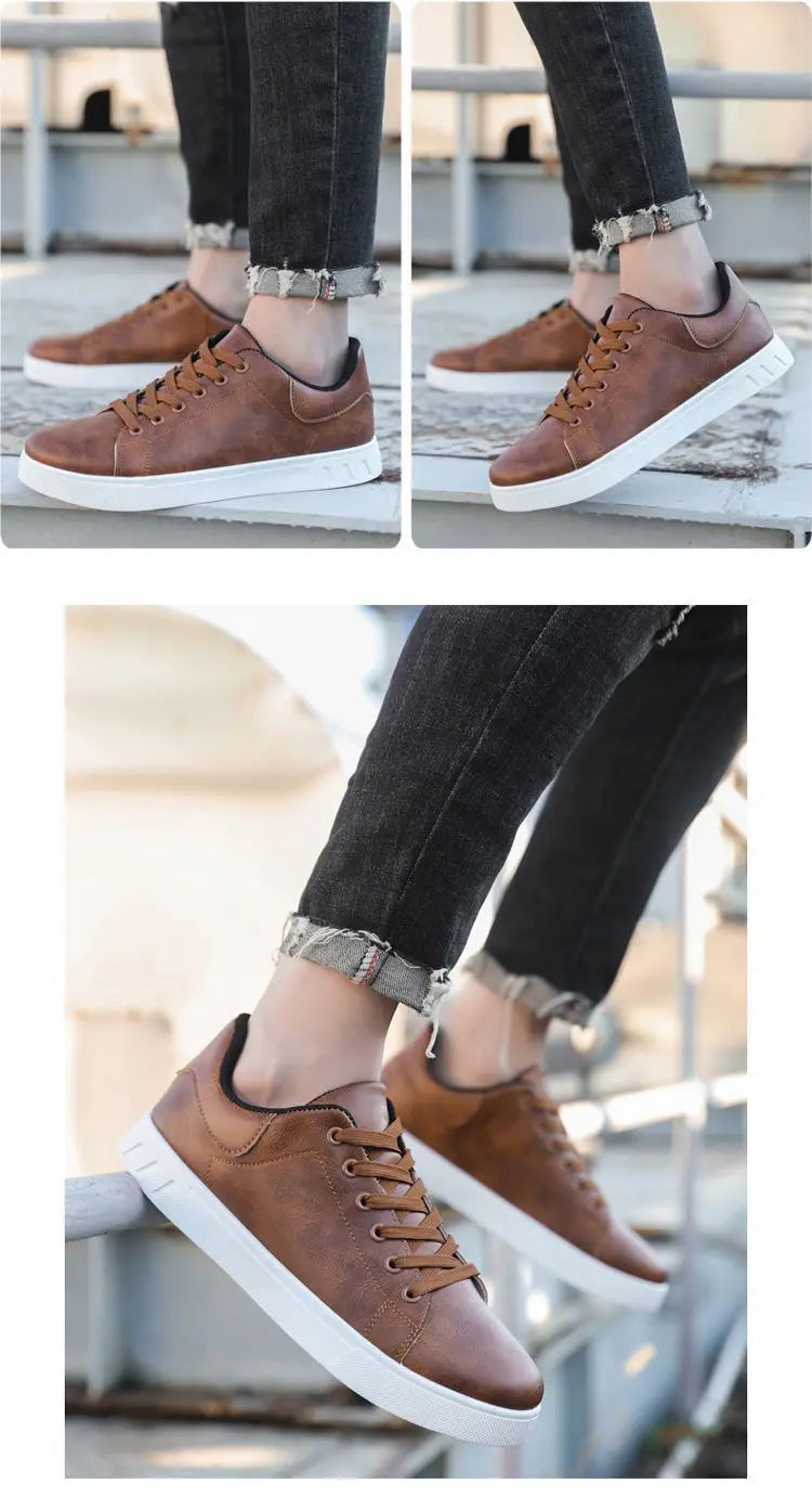 Chaussures Blanches Homme 4 Saisons Respirantes 2026 – Semelle Douce Casual Versatile